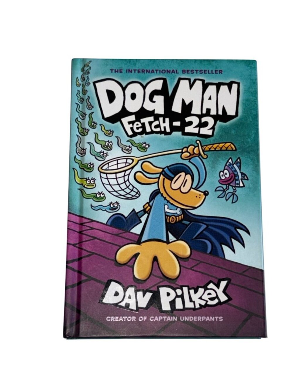 Dog Man Fetch 22 Graphic Novel Written By Dav Pilkey-Hardcover-GUC